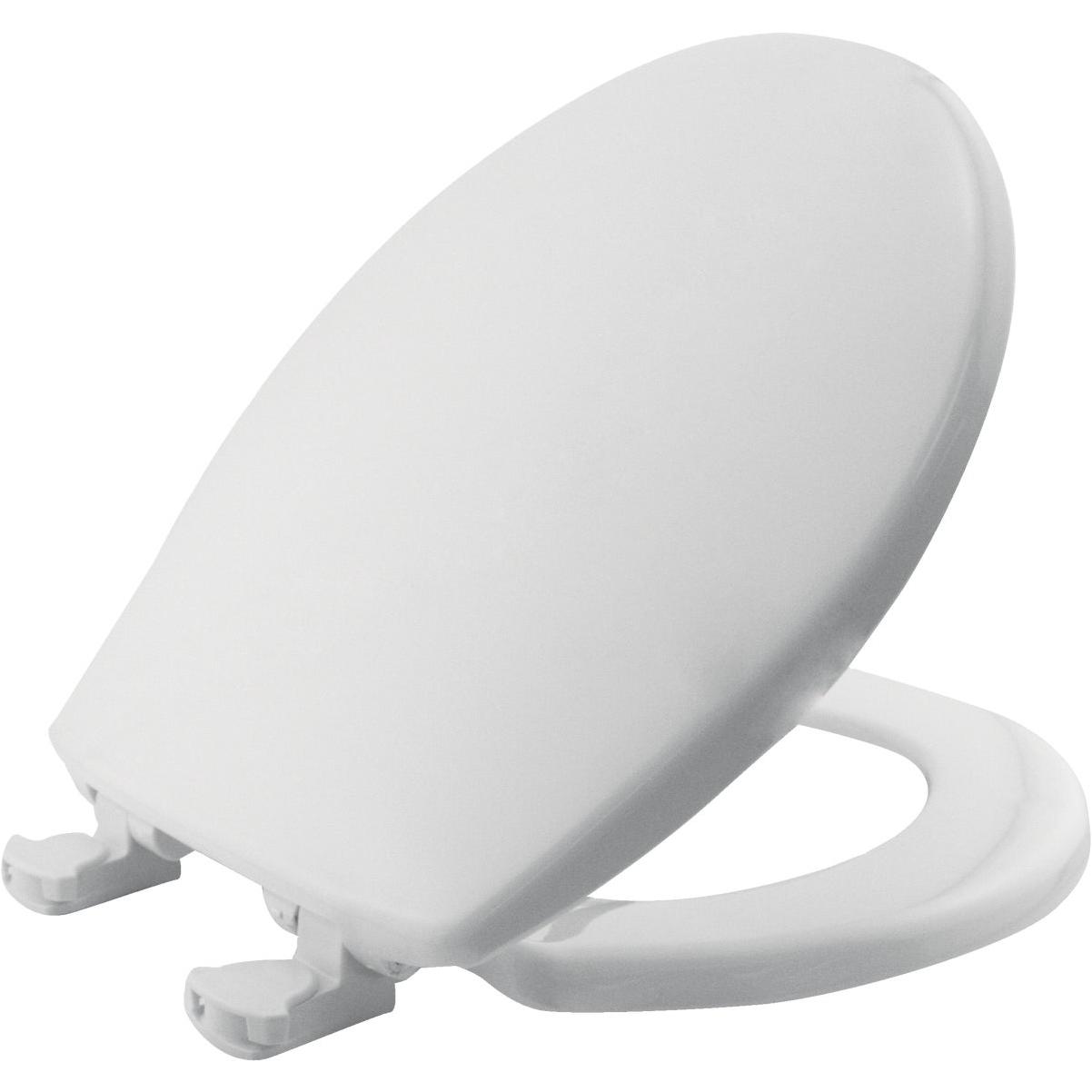 Bemis Mayfair Round Closed Front Slow Close White Plastic Toilet Seat