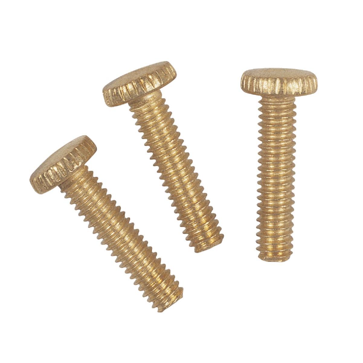 Westinghouse 3/4 In. Brass-Plated Knurled Head Fixture Screws