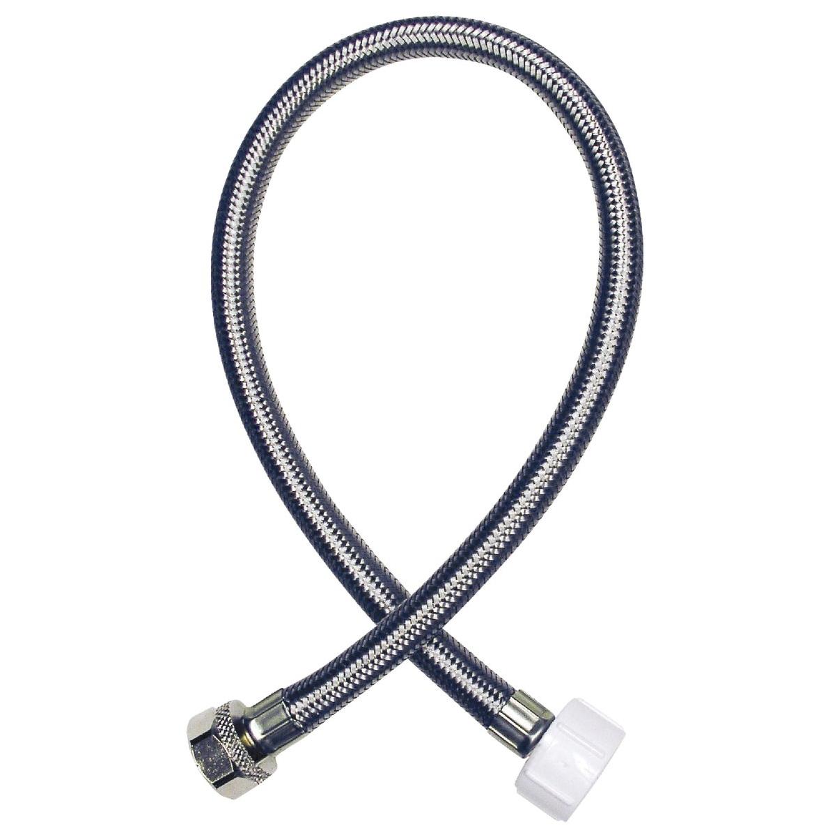Do it Best 1/2 In. COMP x 7/8 In. BC x 12 In. Braided Stainless Steel Toilet Supply Line