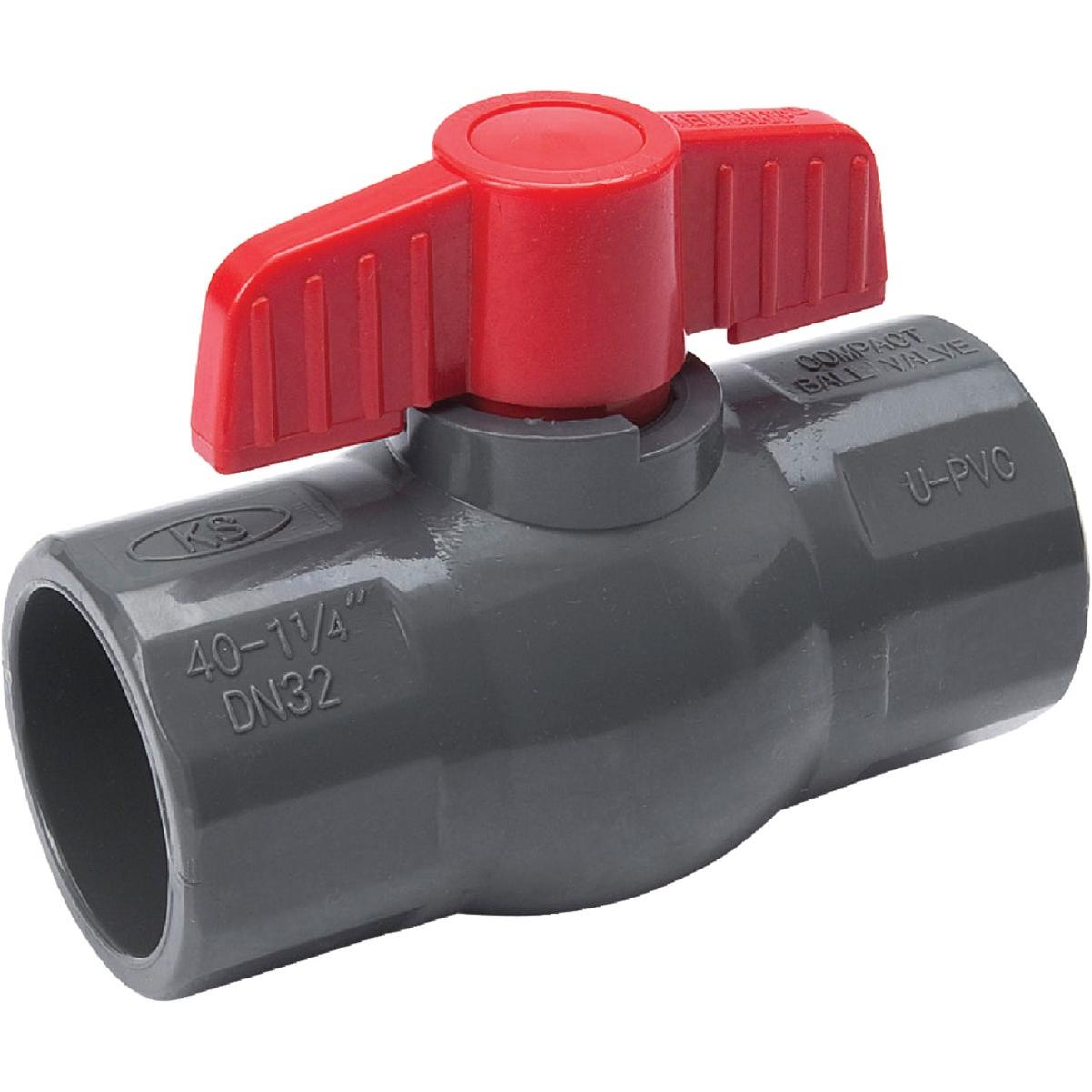 ProLine 1-1/4 In. Solvent x 1-1/4 In. Solvent PVC Ball Valve