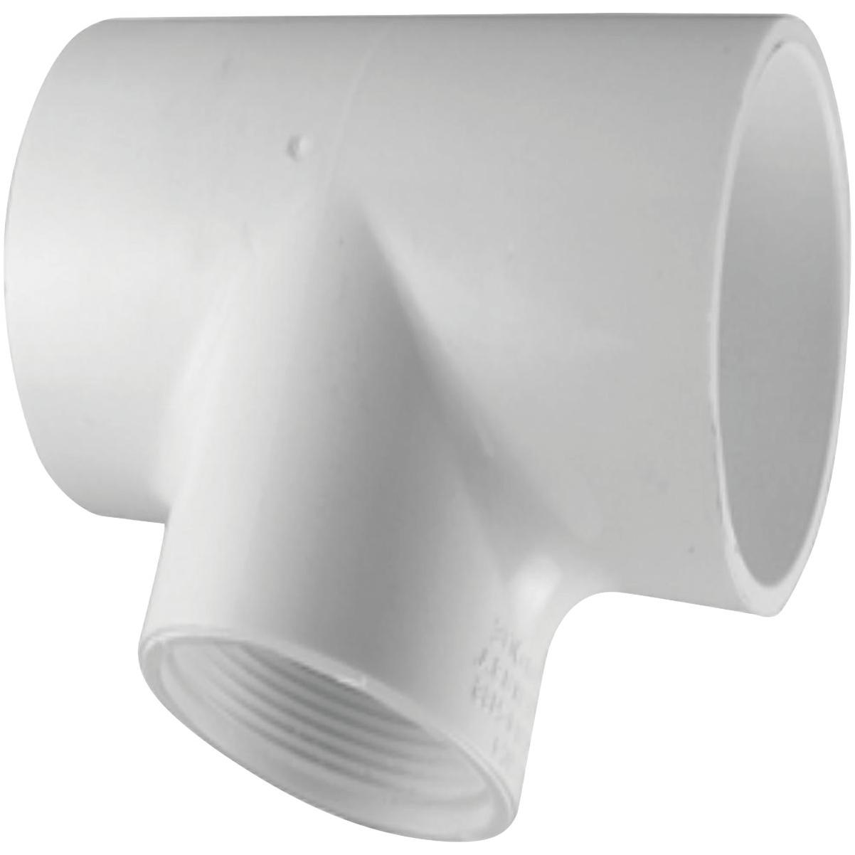 Charlotte Pipe 2 In. Solvent Weld x FIP Schedule 40 PVC Tee
