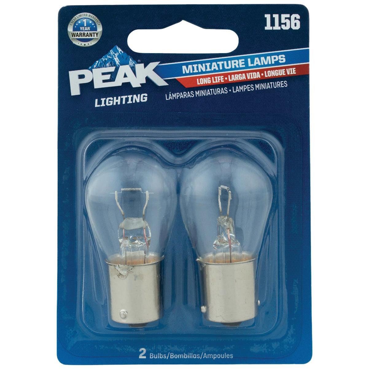 PEAK 1156 12.8V Mini Incandescent Automotive Bulb (2-Pack)