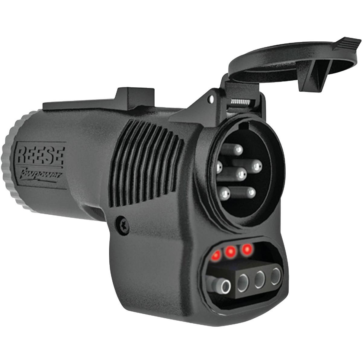 TowSmart 7-Blade to 6-Round and 5/4-Wire Flat Plug-In Adapter