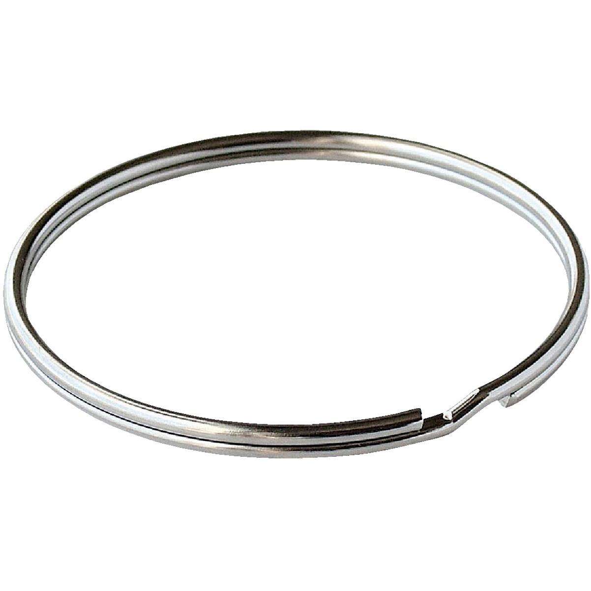 Lucky Line Tempered Steel Nickel-Plated 2 In. Key Ring