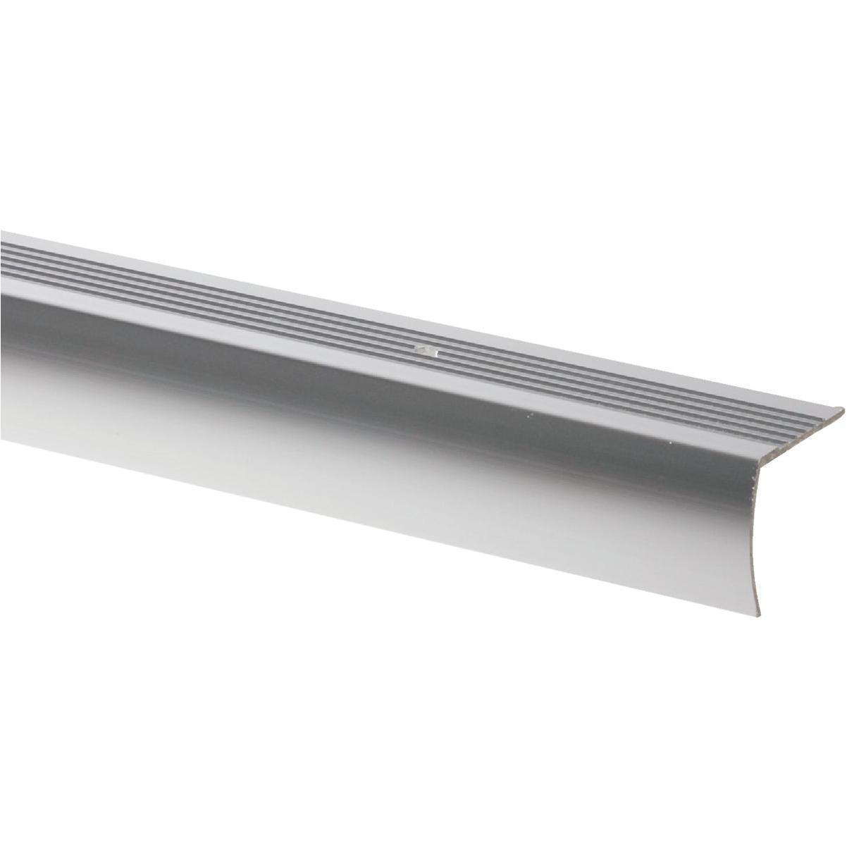 M-D Building Products 1-1/8 In. X 1-1/8 In. X 72 In. Polished Aluminum Stair Edging w/ Screw Nails