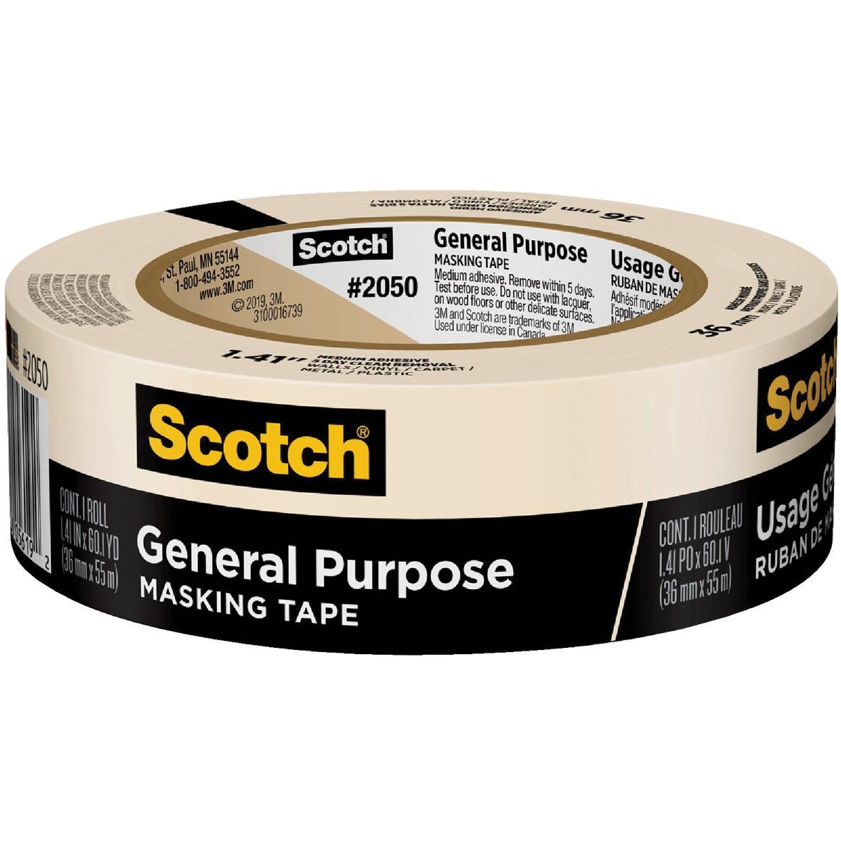 Scotch 1.41 x 60.1 Yd. General Purpose Painting Masking Tape