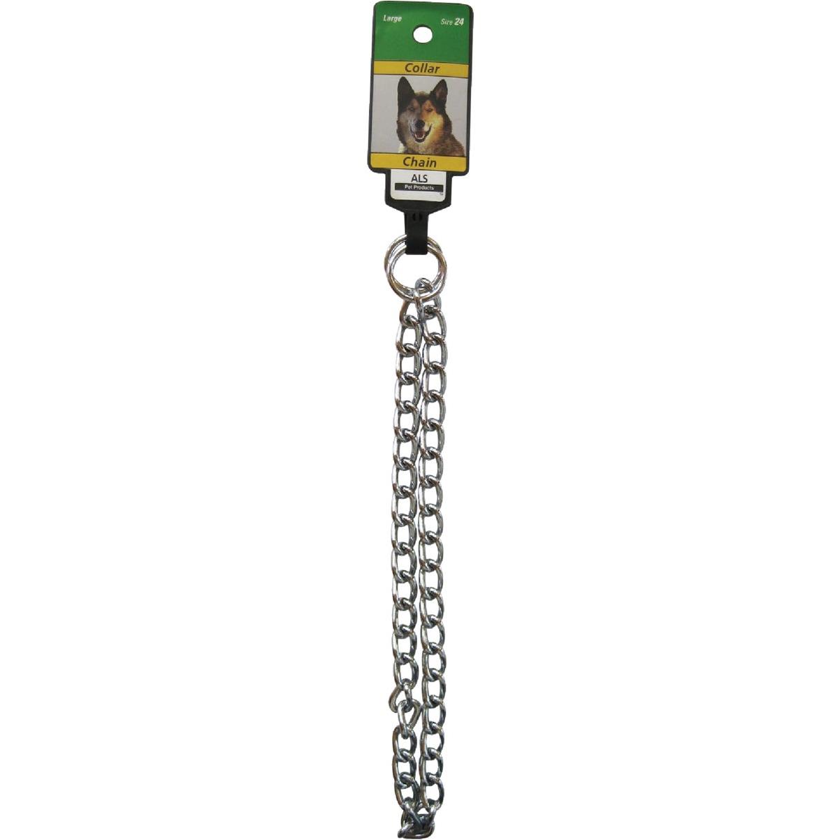 Boss Pet Guardian Gear 24 In. Chrome-Plated Steel Heavy-Weight Dog Choke Chain