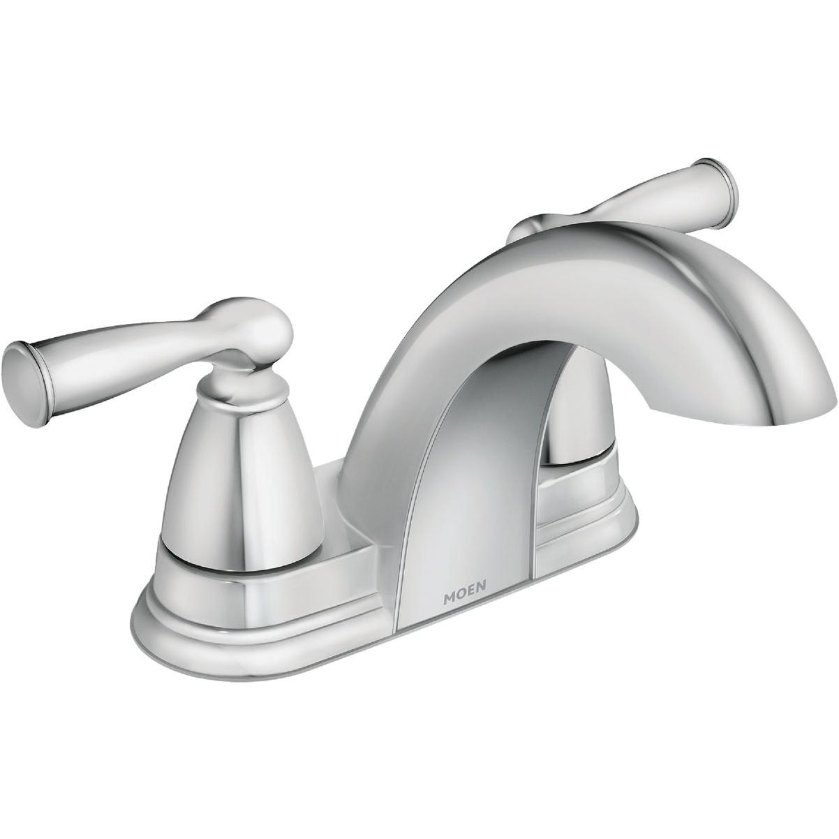 Moen Banbury 2-Handle Lever Centerset Bathroom Faucet with Pop-Up, Chrome