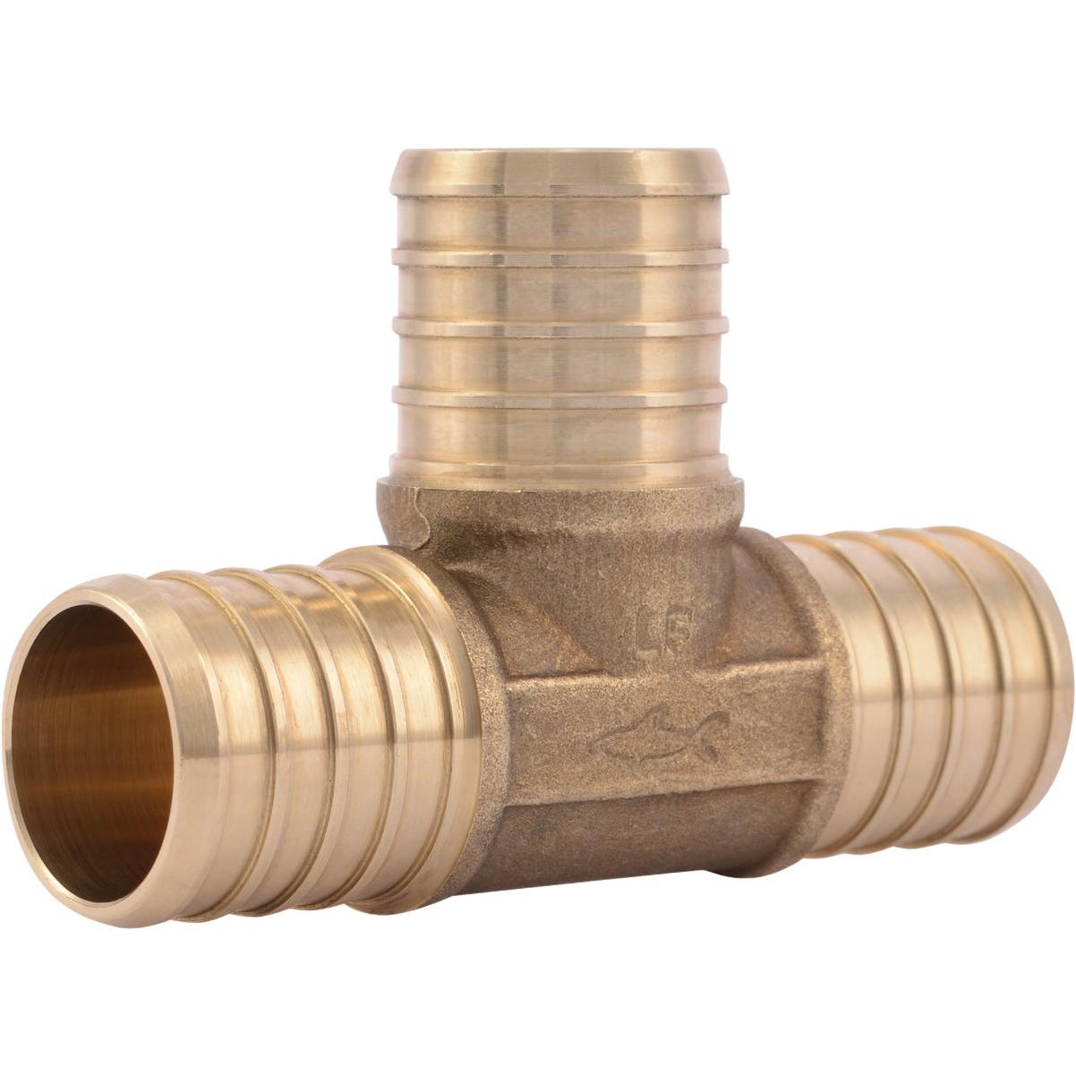 SharkBite 1 In. x 1 In. x 1 In. Barb Brass PEX Tee