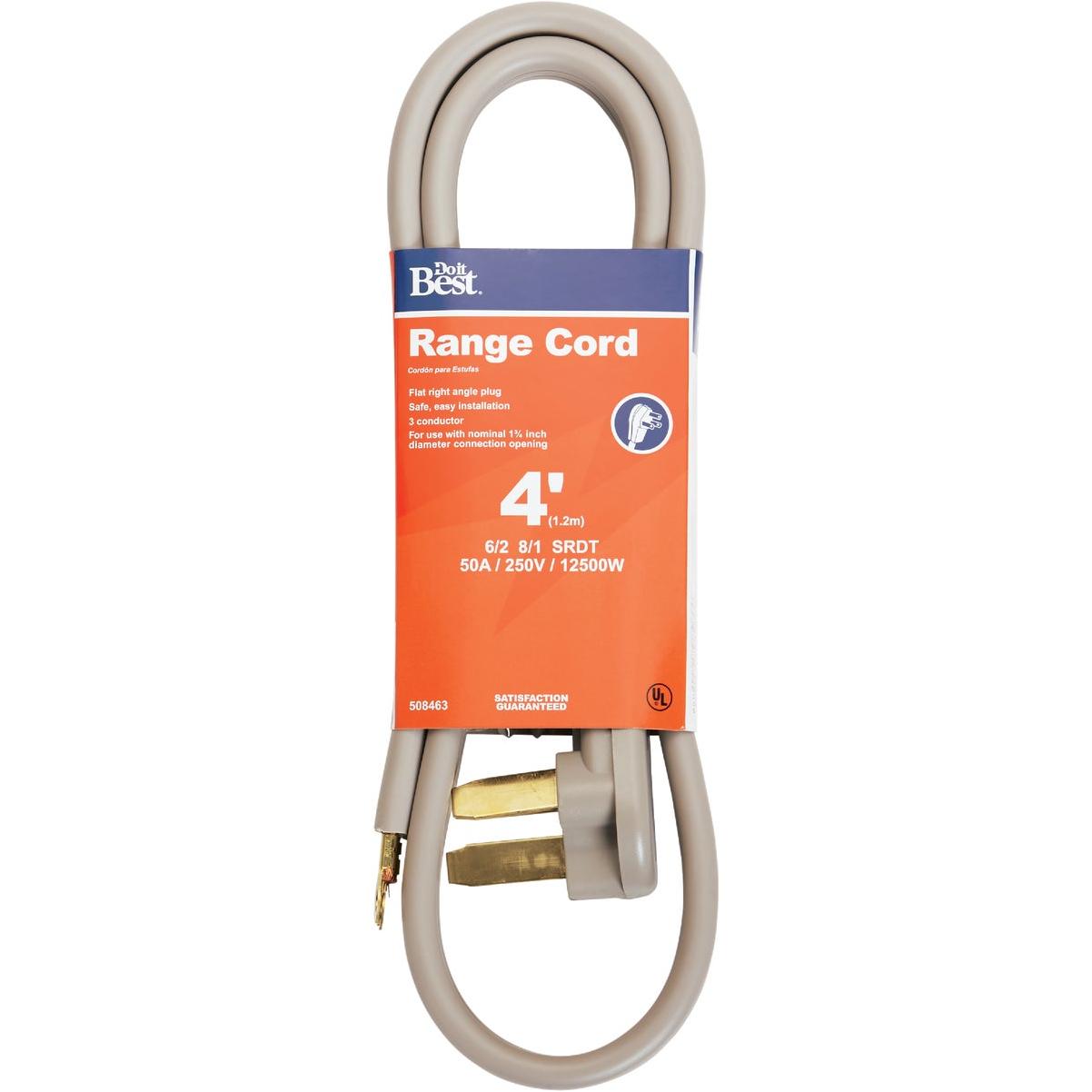 Master Electrician 4 Ft. 6/2 + 8/1 Ga. 3-Conductor Range Cord