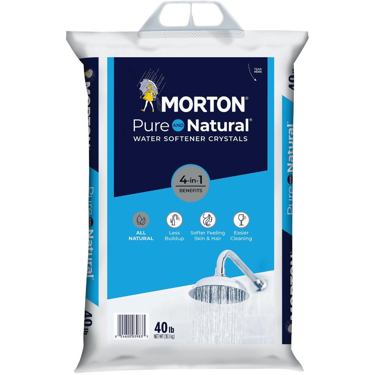 Morton Pure & Natural 40 Lb. Water Softener Salt Crystals