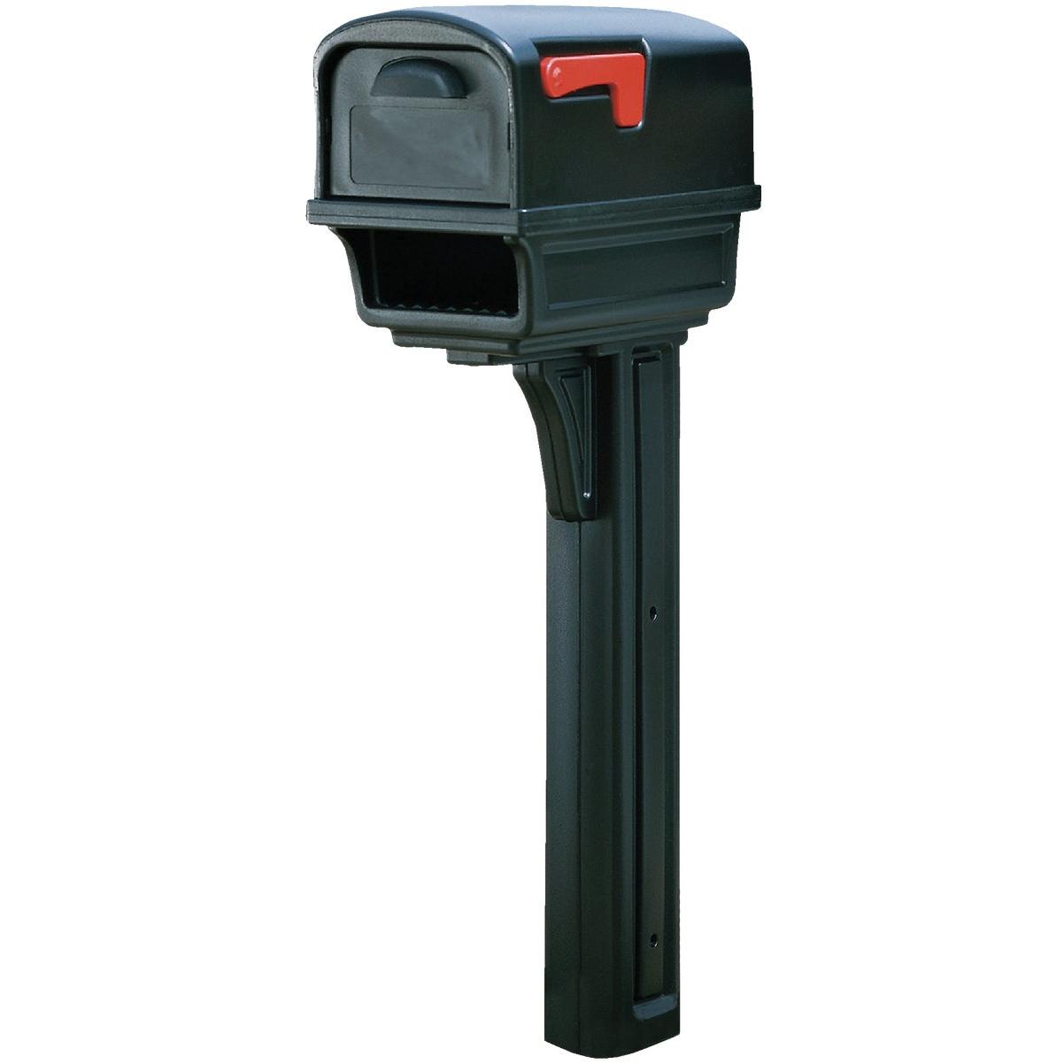 Gibraltar Gentry Black Mailbox & Post