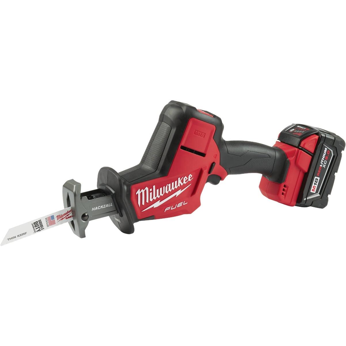 Milwaukee M18 FUEL HACKZALL Brushless Cordless Reciprocating Saw Kit with 5.0 Ah Battery & Charger
