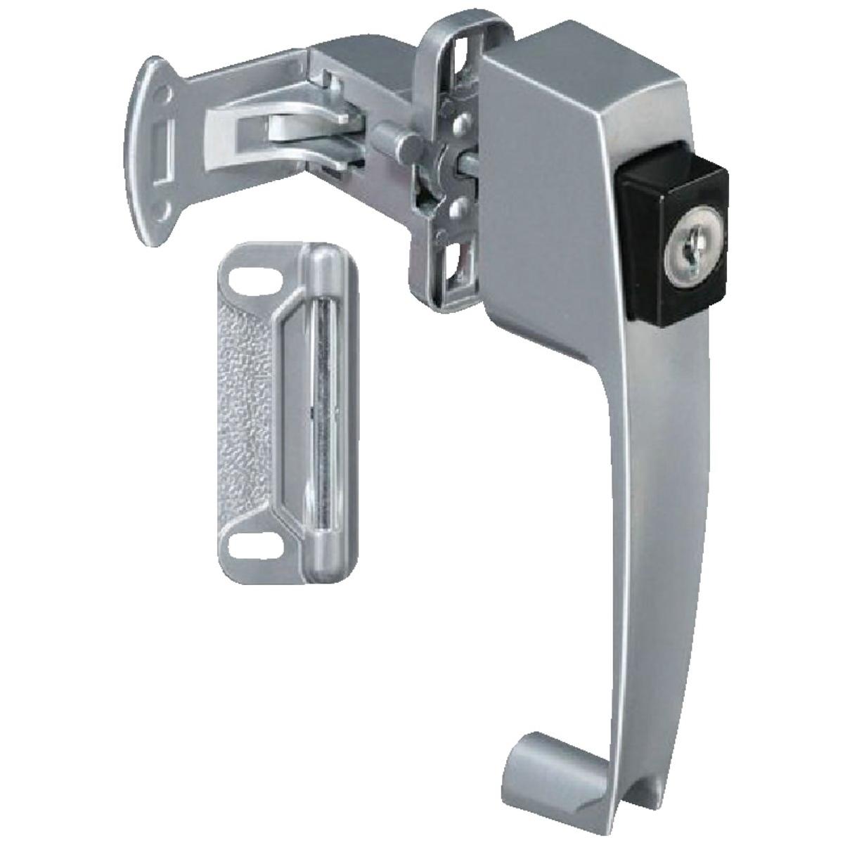 National Hardware Silver Keyed Push Button Latch
