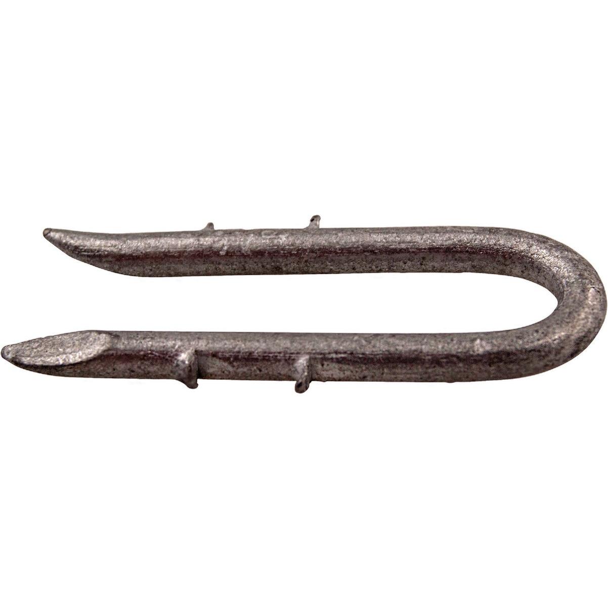 PrimeSource 1-1/2 In. 8 ga Double Barb Galvanized Fence Staple (66-Count, 1 Lb.)