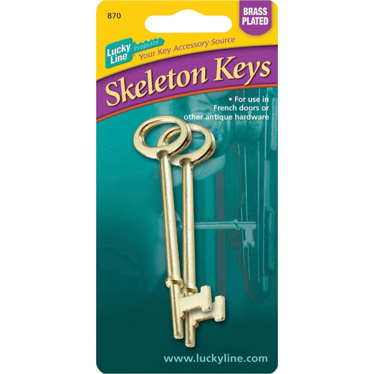 Lucky Line Zinc Skeleton Key - 2-Pack