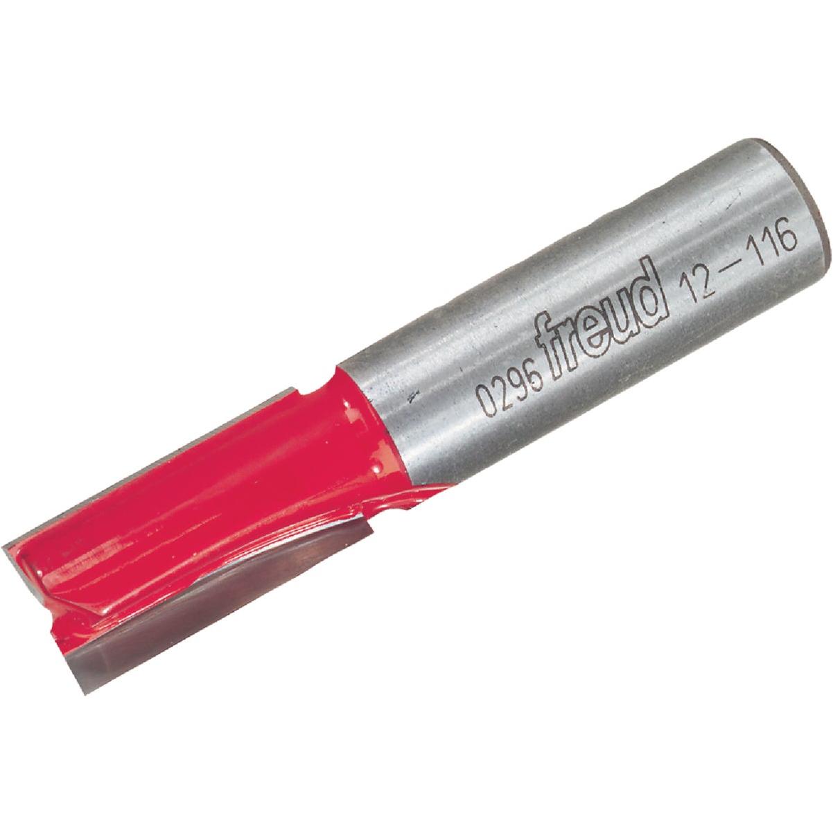 Freud 1/2 In. x 1 In. Double Flute Eclipse Grind Straight Router Bit