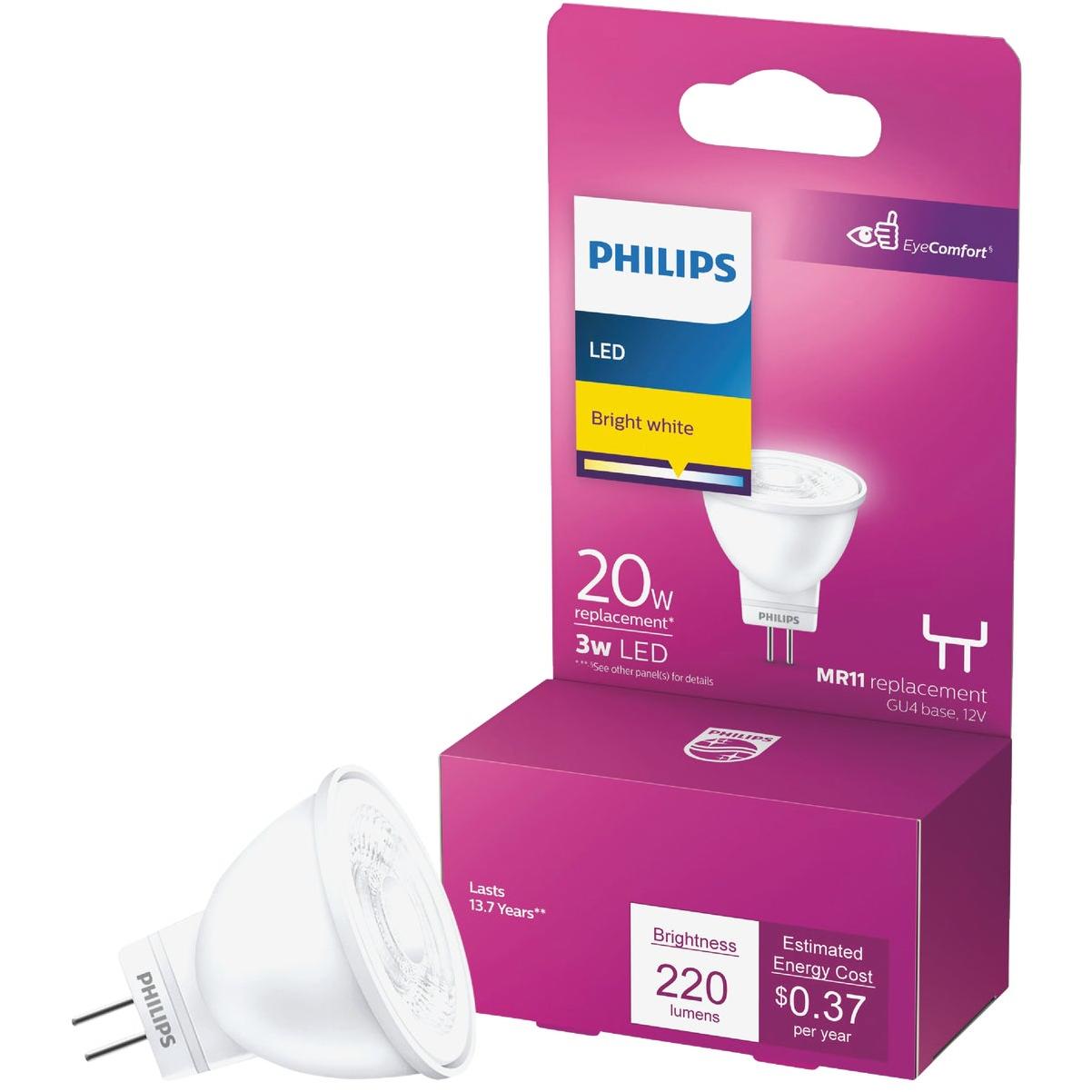 Philips 20W Equivalent Bright White MR11 BiPin LED Floodlight Light