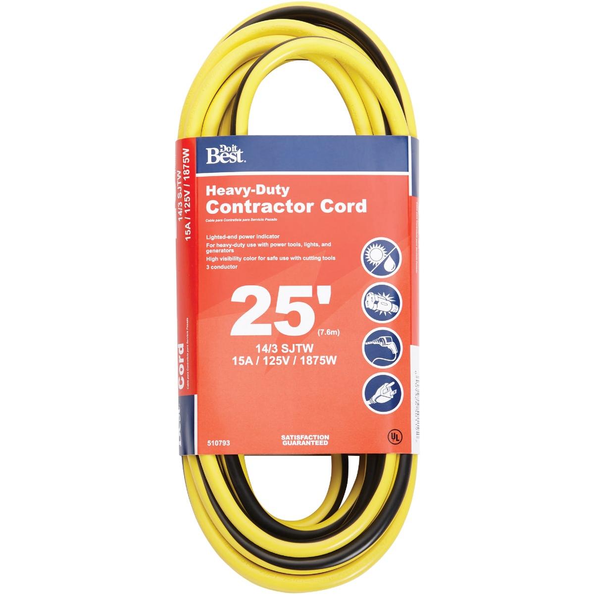 Master Electrician 25 Ft. 14/3 Heavy-Duty Contractor Extension Cord