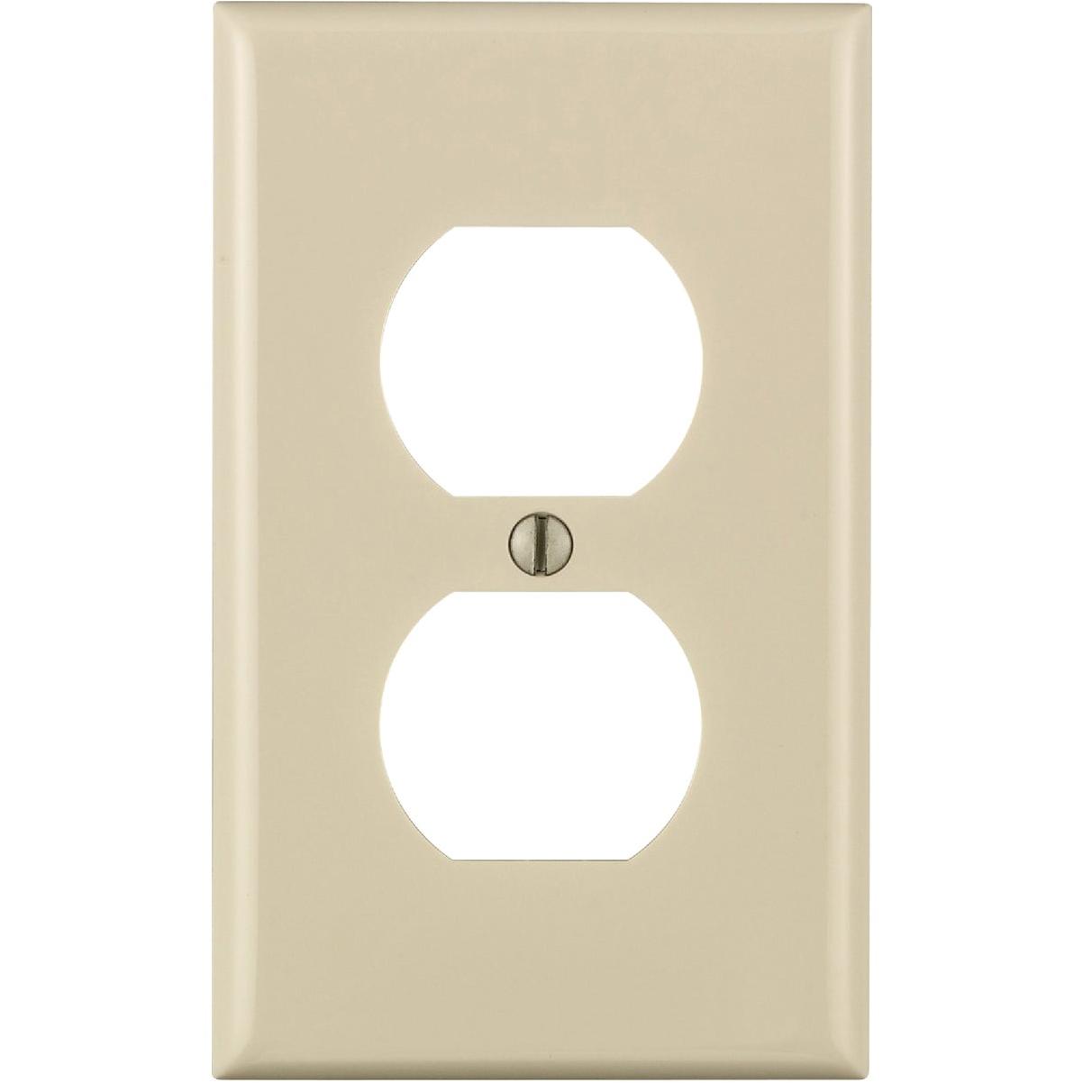 Leviton 1-Gang Thermoplastic Outlet Wallplate, Light Almond