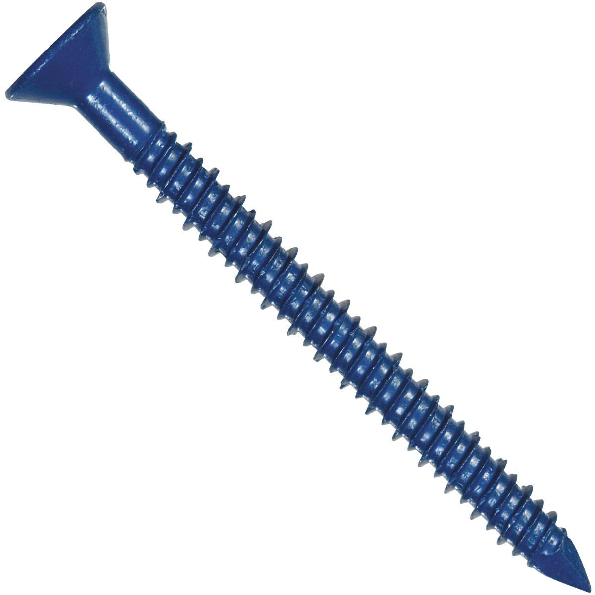 Hillman 1/4 In. x 1-3/4 In. Flat Head Tapper Concrete Screw (18-Count)