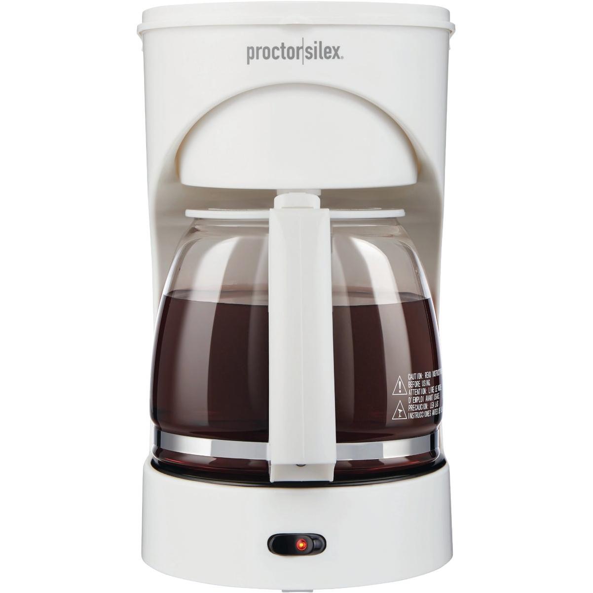 Proctor-Silex 12 Cup White Coffee Maker