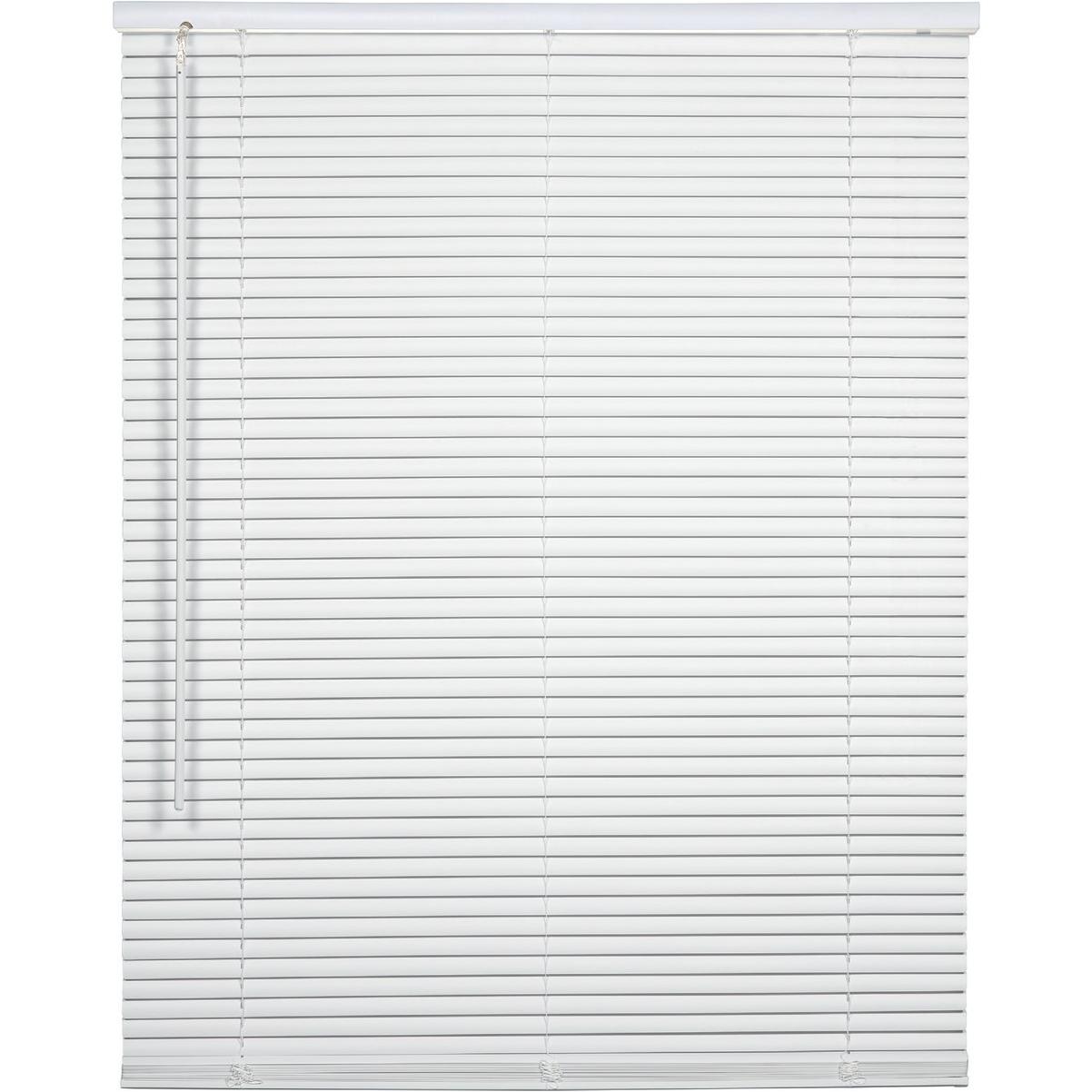 Home Impressions 35 In. x 72 In. x 1 In. White Vinyl Light Filtering Cordless Mini Blind