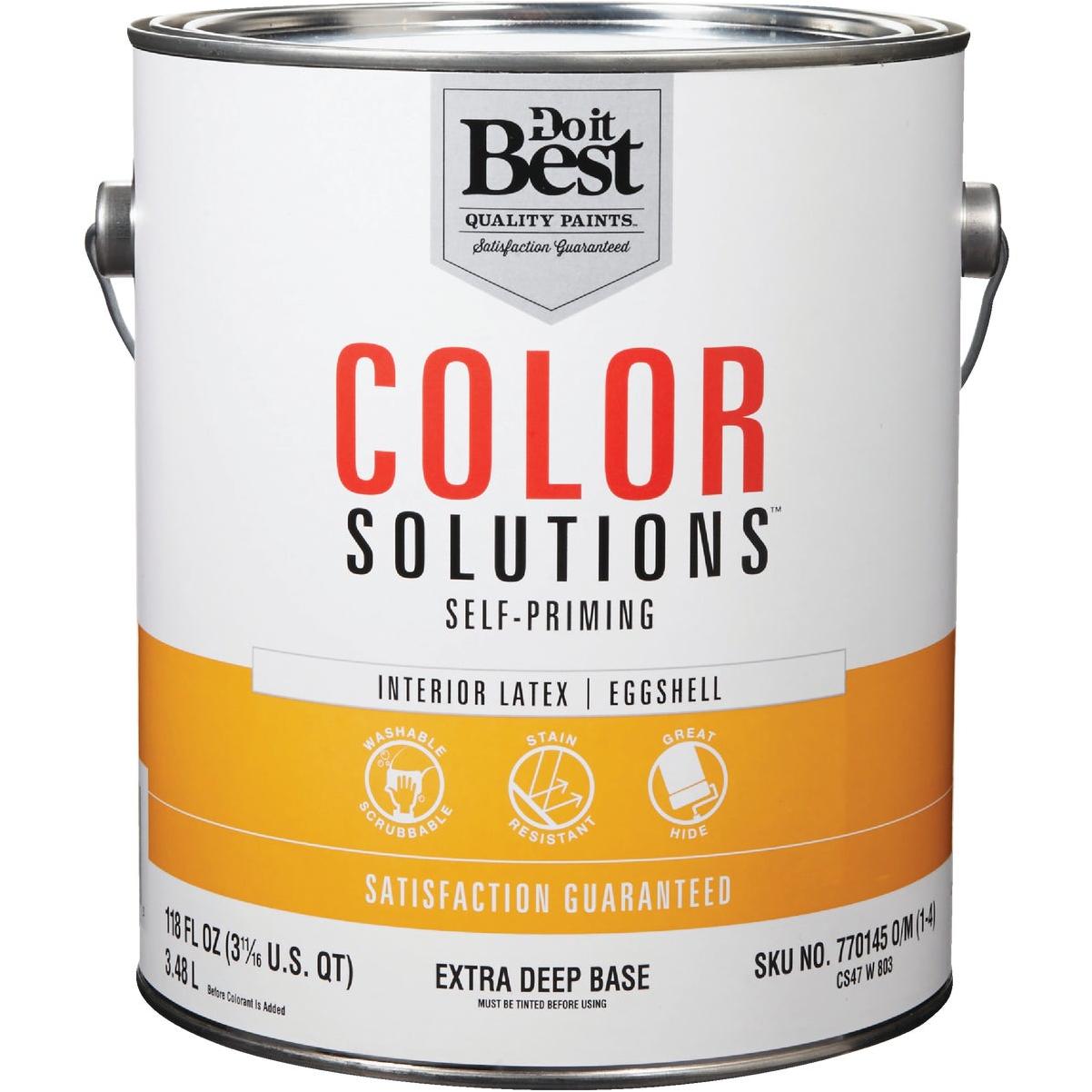 Do it Best Color Solutions Latex Self-Priming Eggshell Interior Wall Paint, Extra Deep Base, 1 Gal.
