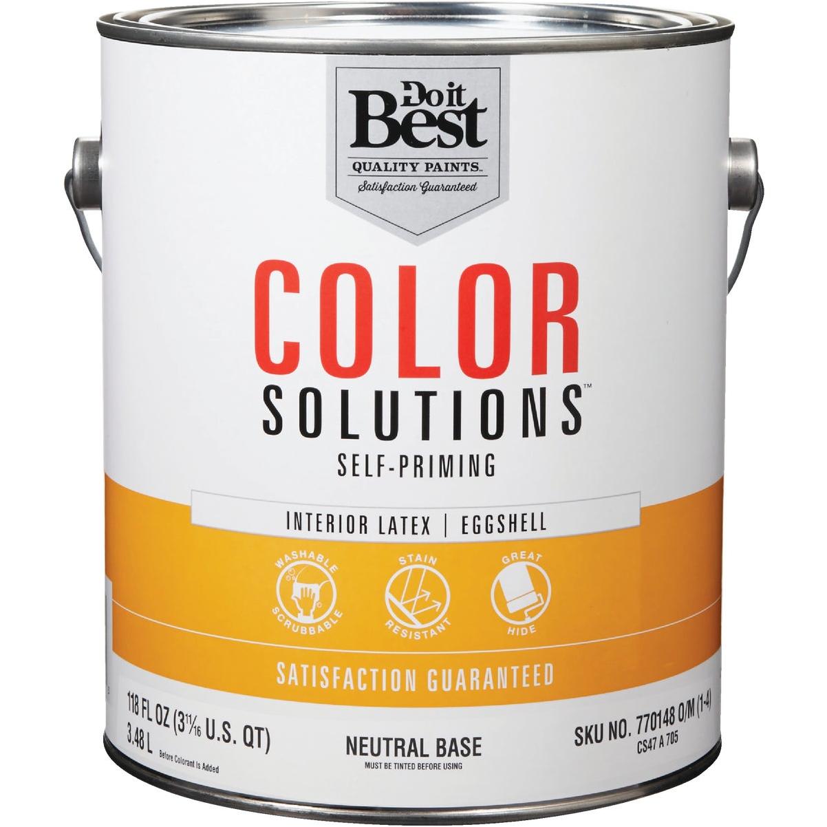 Do it Best Color Solutions Latex Self-Priming Eggshell Interior Wall Paint, Neutral Base, 1 Gal.