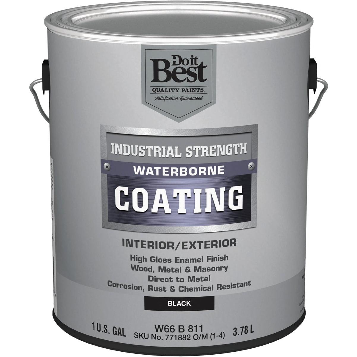 Do it Best Waterborne Industrial Enamel, Black, 1 Gal.