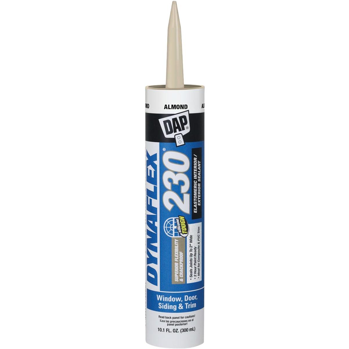 Dap Dynaflex 230 10.1 Oz. 100% Waterproof Window, Door, Siding & Trim Elastomeric Sealant, Almond