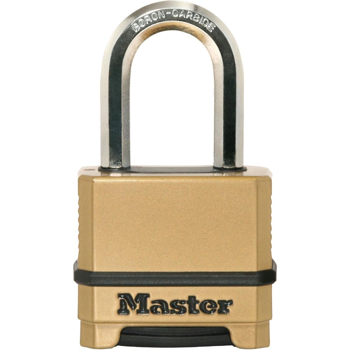 Master Lock Magnum 2 In. Steel Gold & Black Combination Padlock with 1-1/2 In. Shackle