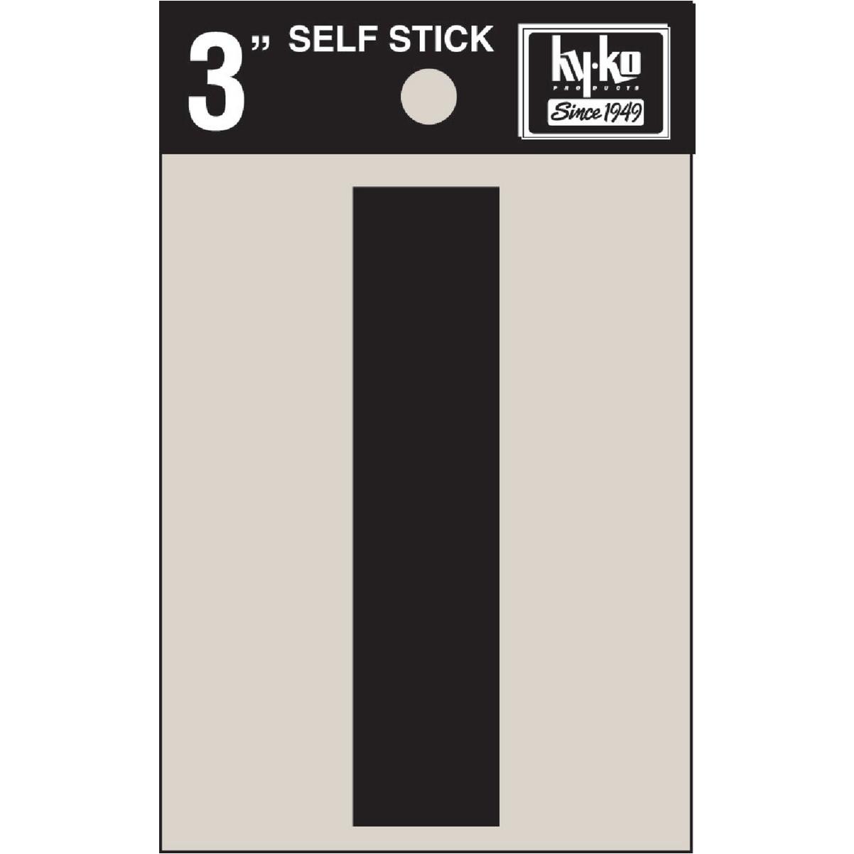 Hy-Ko Vinyl 3 In. Non-Reflective Adhesive Letter, I