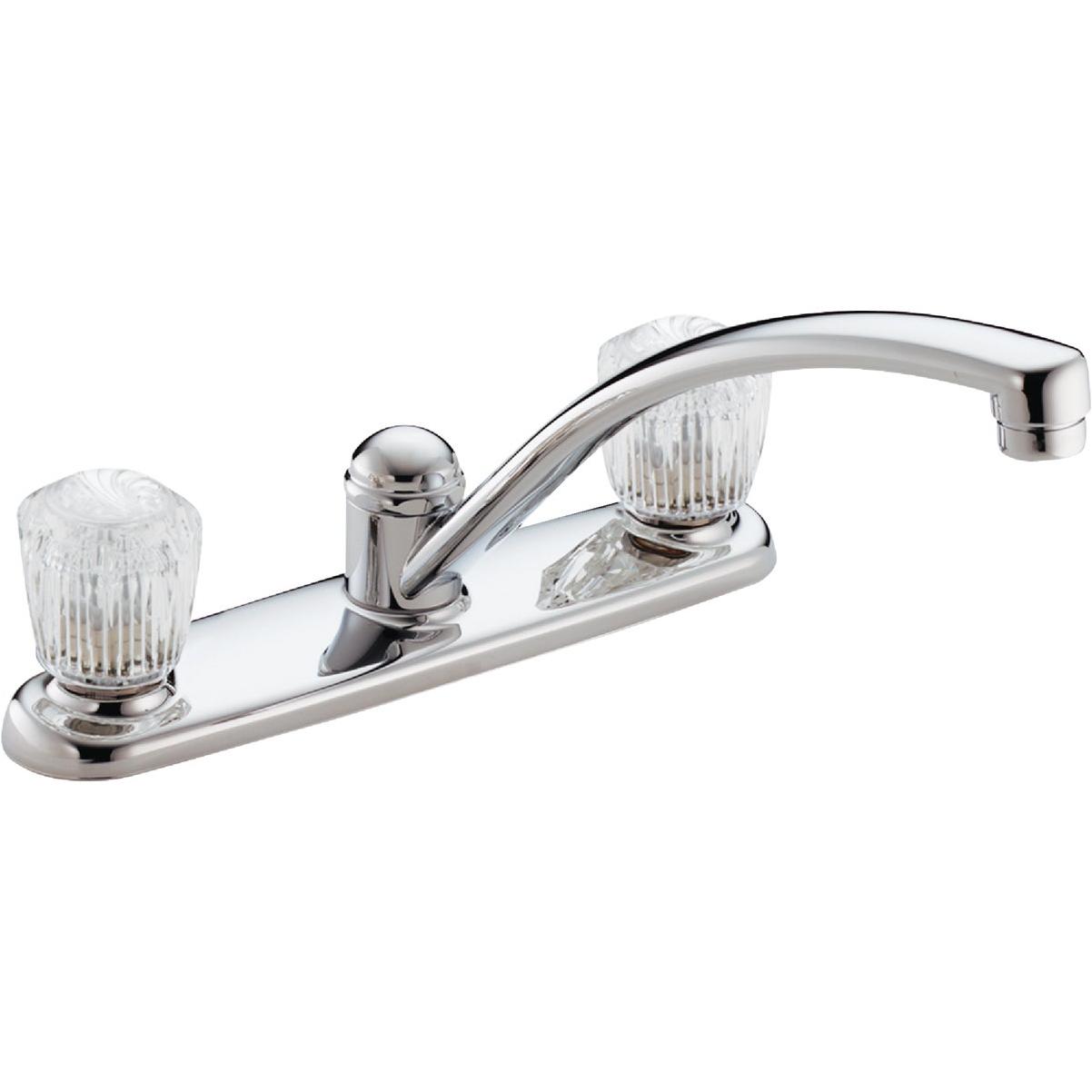 Delta Classic Series 2-Handle Knob Kitchen Faucet, Chrome
