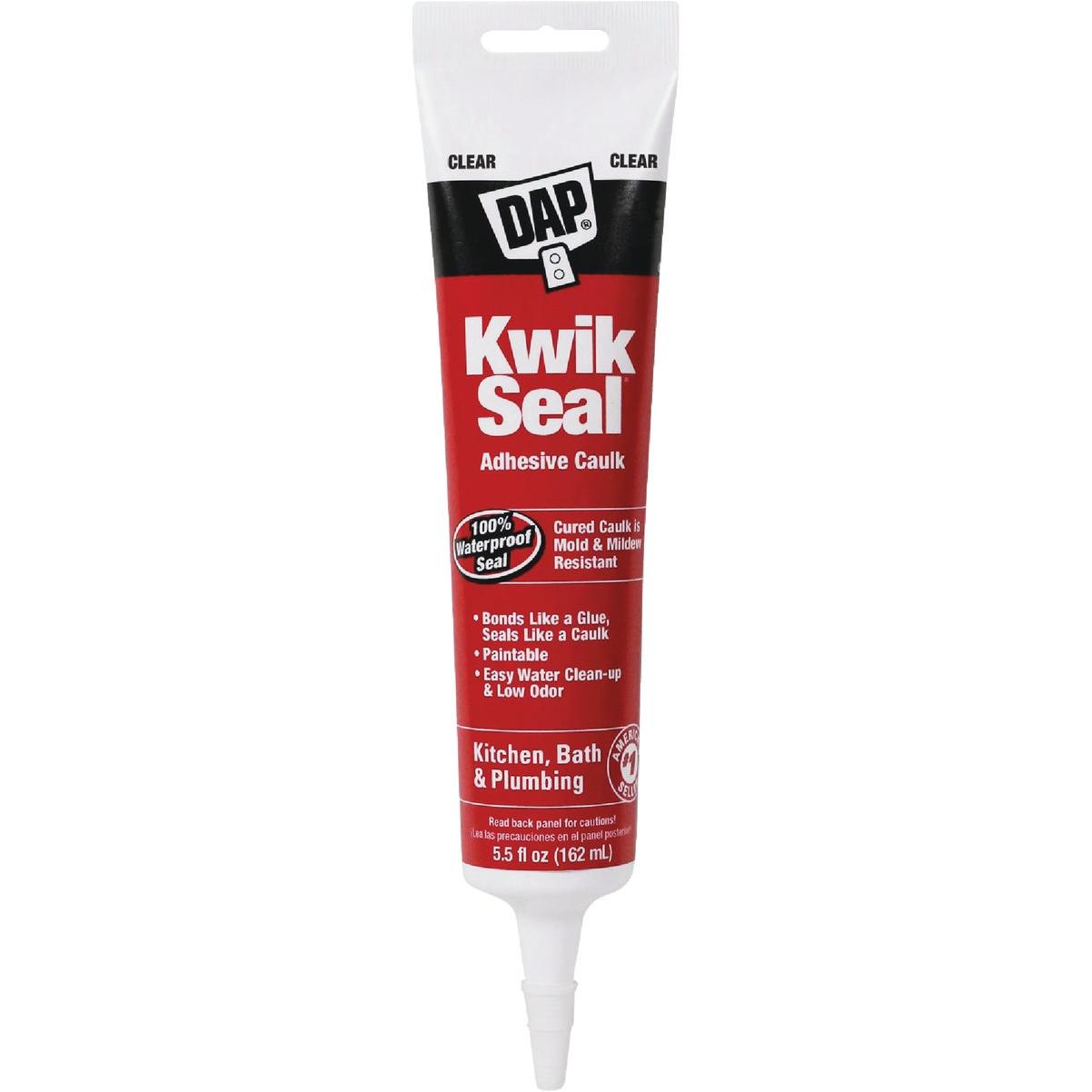 Dap Kwik Seal 5.5 Oz. Clear Kitchen & Bath Adhesive Caulk
