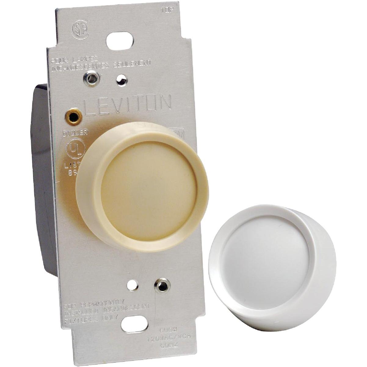 Leviton Trimatron White/Light Almond Rotary Dimmer Switch