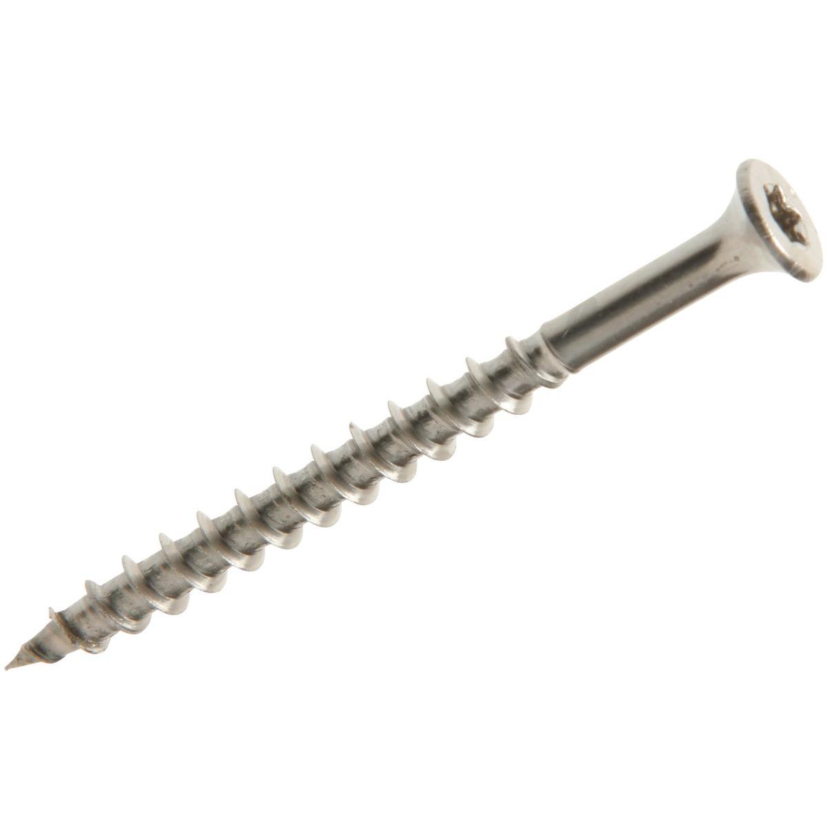 Grip-Rite PrimeGuard Max #8 x 1-5/8 In. Stainless Steel Star Deck Screw (88 Ct. Jar)