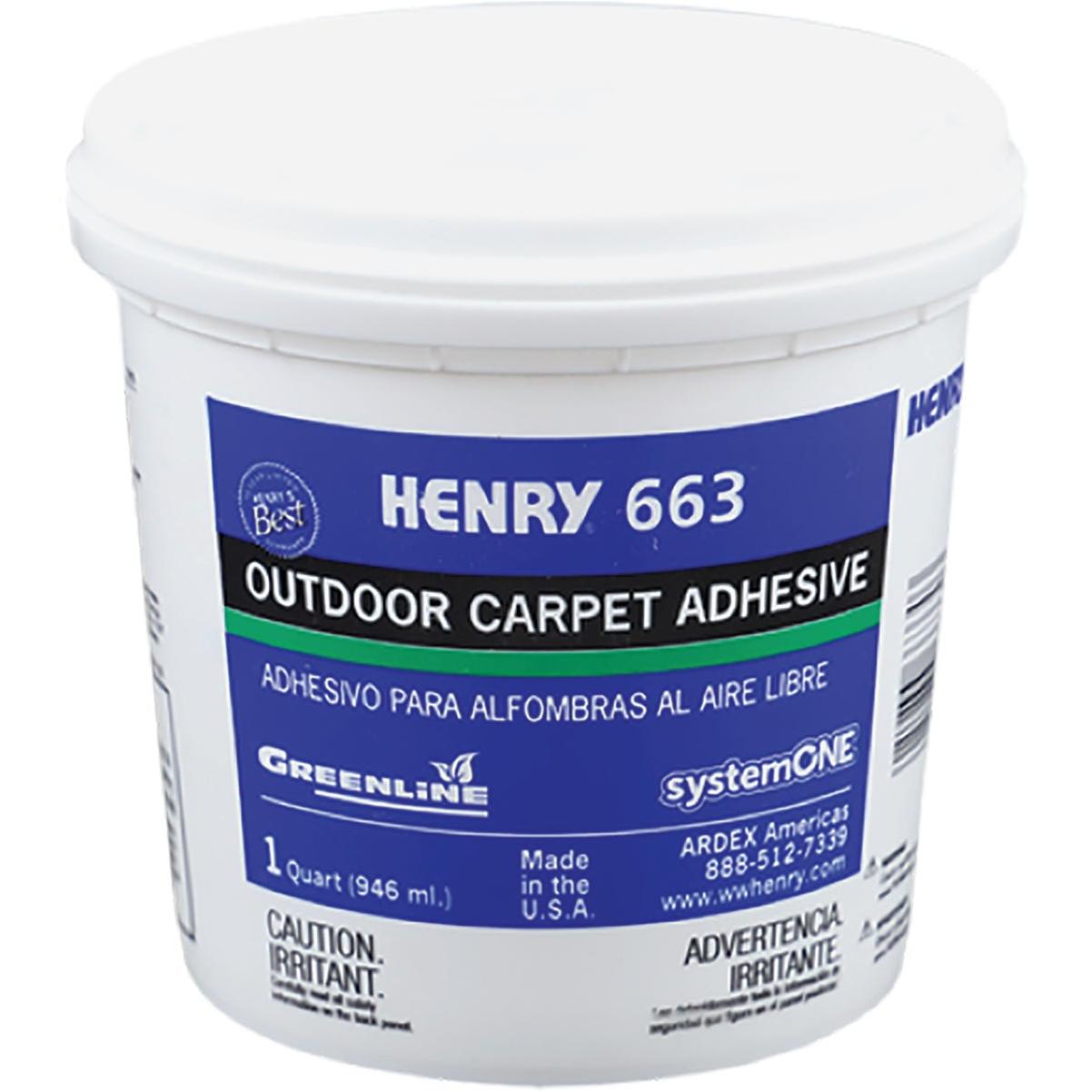 Henry Premium Outdoor Carpet Adhesive, 1 Qt.