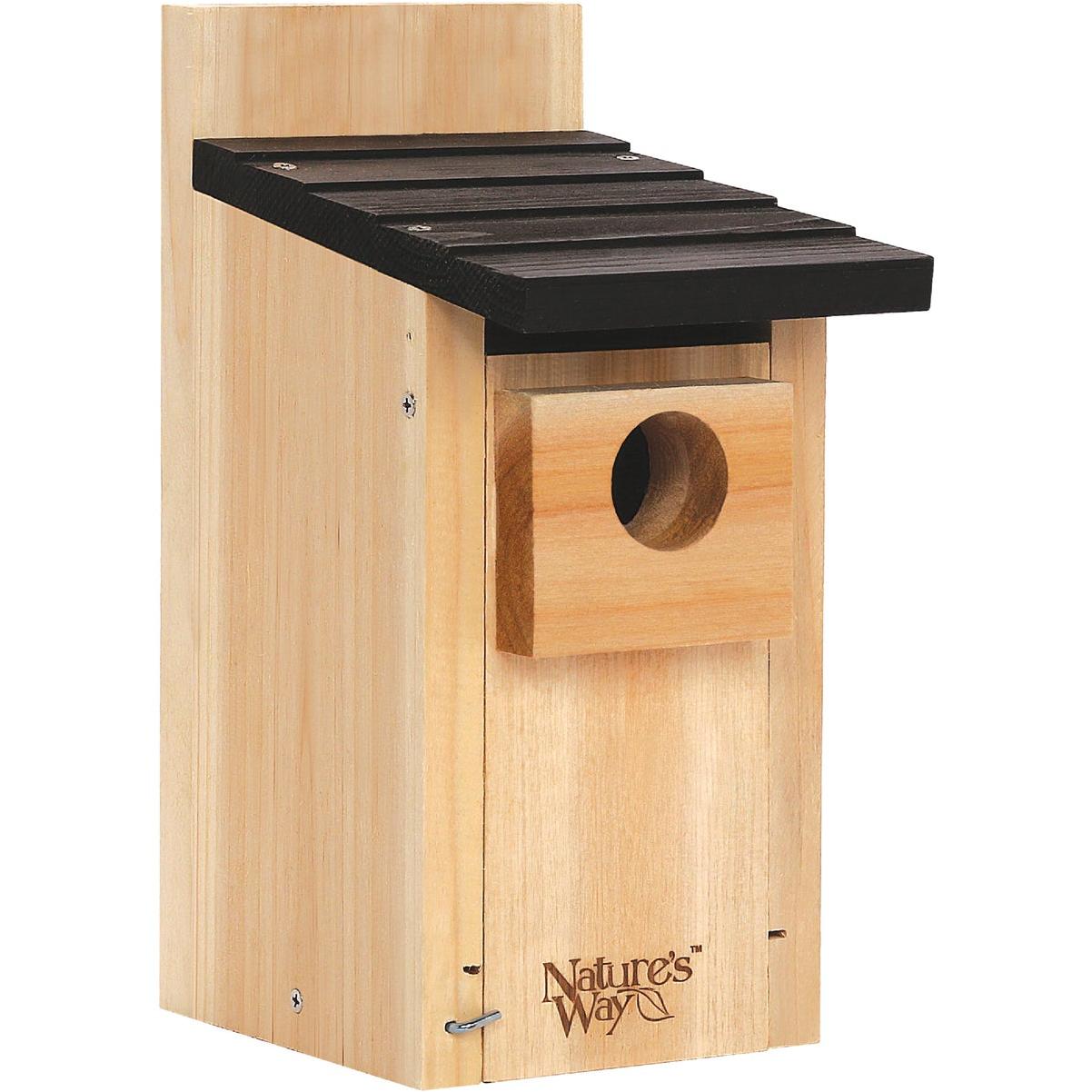 Nature's Way 5.19 In.x 12 In. x 7.88 In. Natural Cedar Bluebird Box House