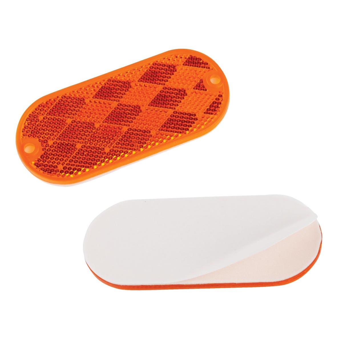 TowSmart Quick Mount Oblong Amber Reflector (2-Pack)