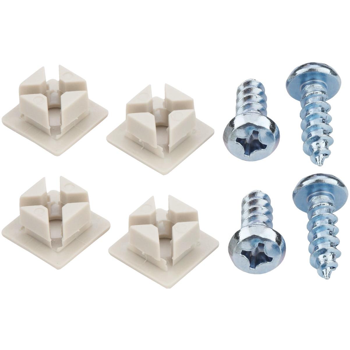 Custom Accessories White License Plate Fasteners