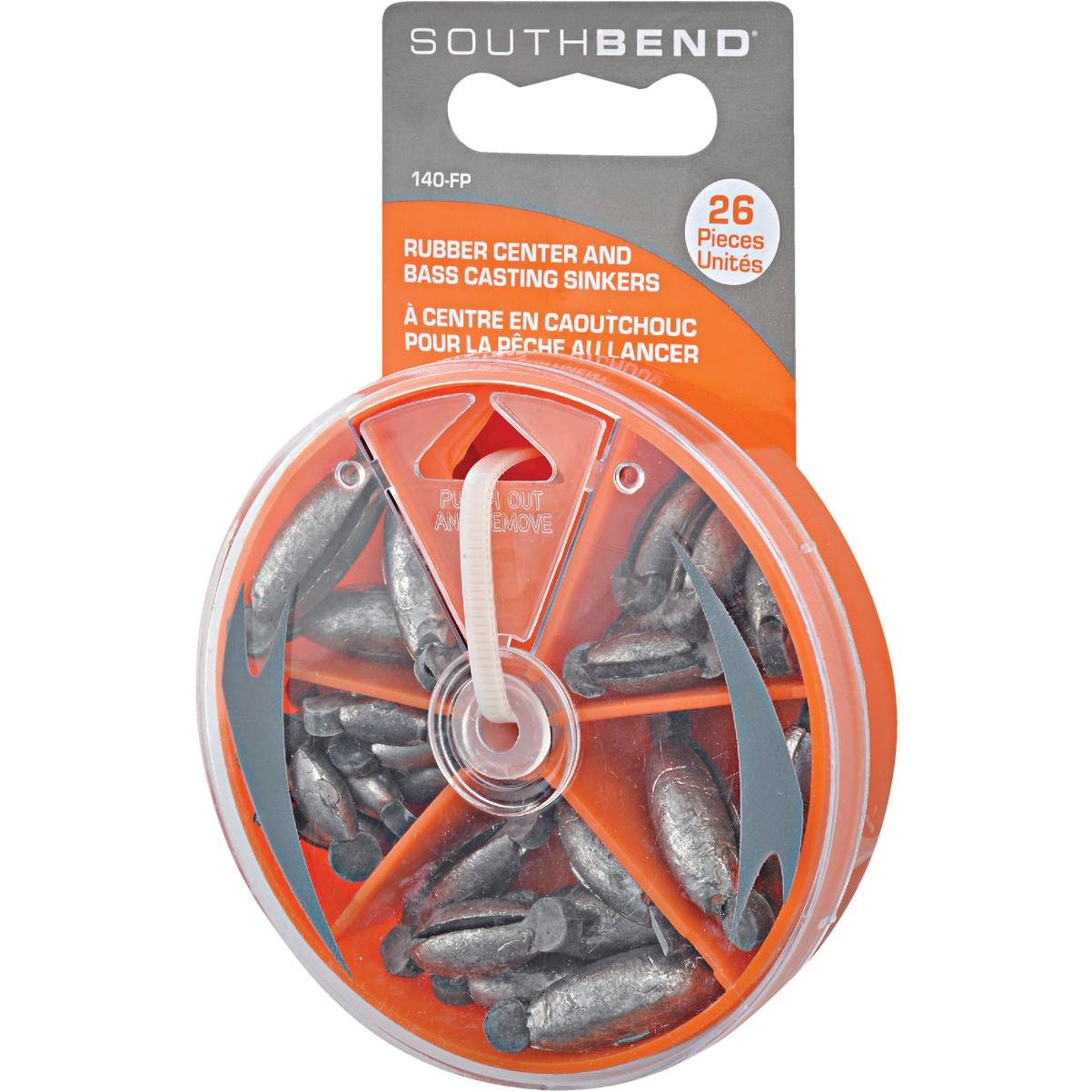 Vanguard 25-Piece Rubber Center Sinker Kit Assortment