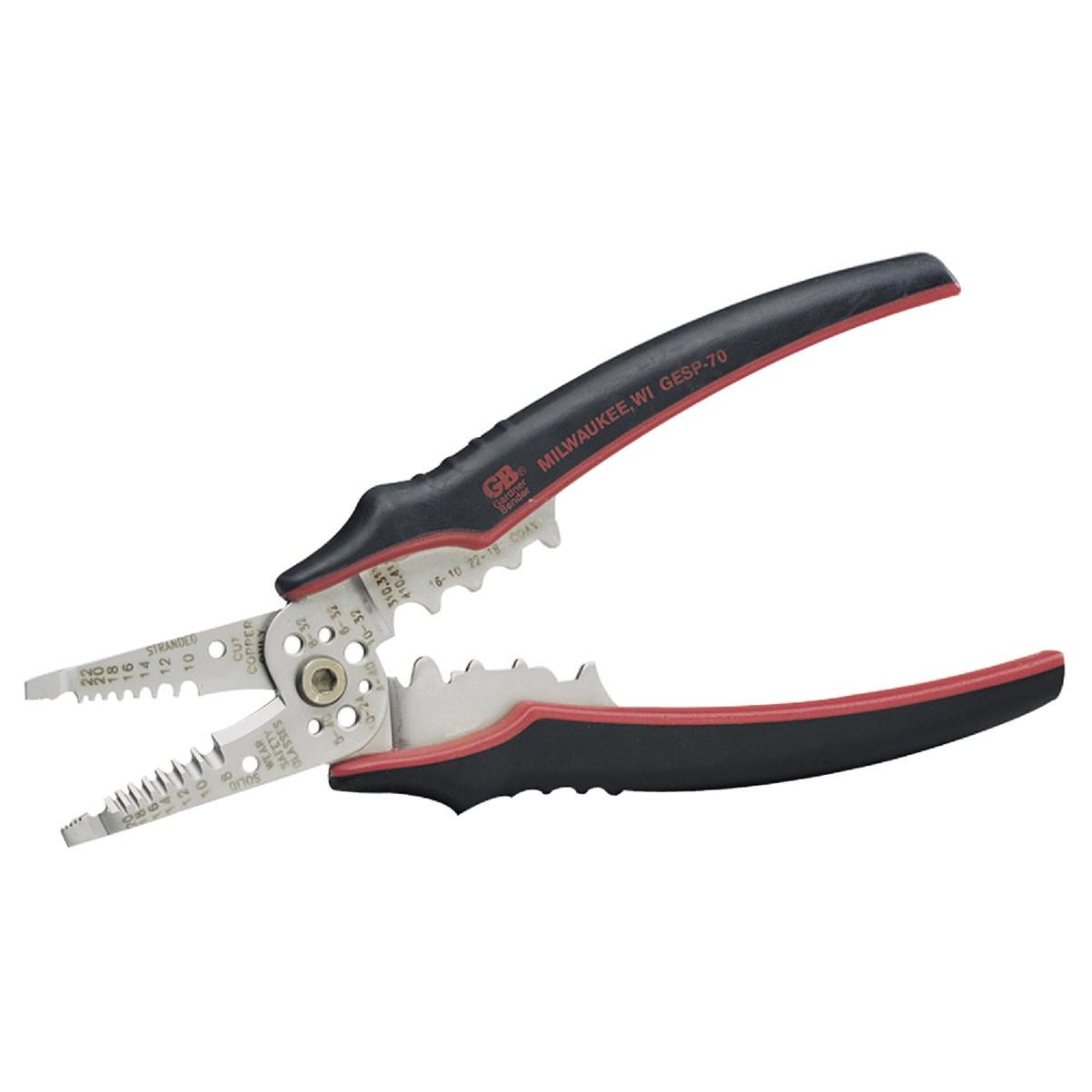 Gardner Bender 8-1/4 In. 10 to 22 AWG Solid, 8 to 24 AWG Stranded Armor Edge Cable Stripper