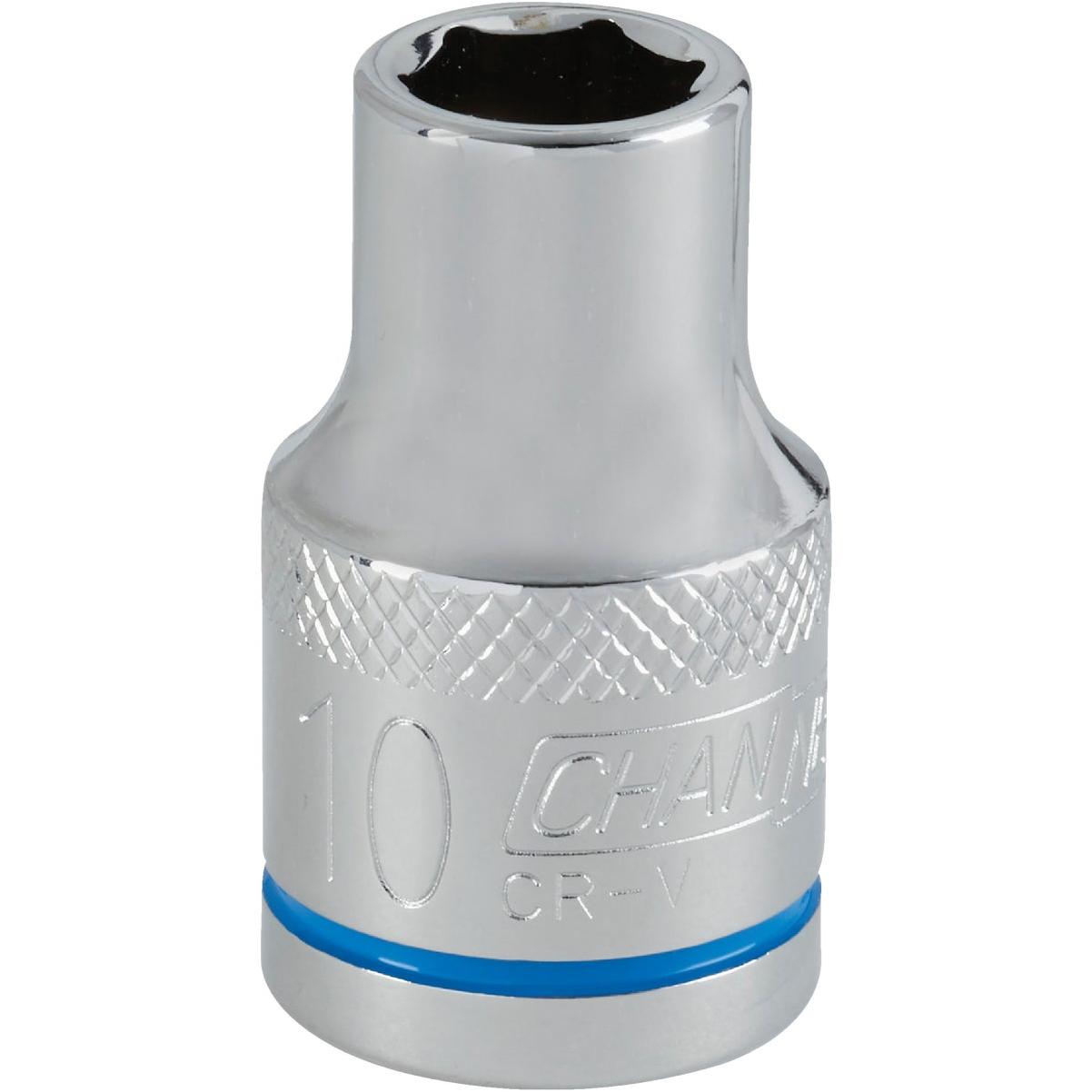 Channellock 1/2 In. Drive 10 mm 6-Point Shallow Metric Socket