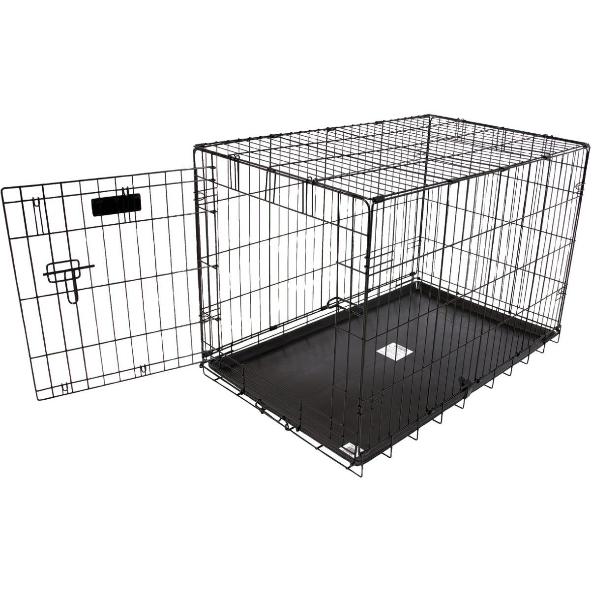 KennelMaster 23 In. W. x 27 In. H. x 36 In. L. Folding Kennel Crate