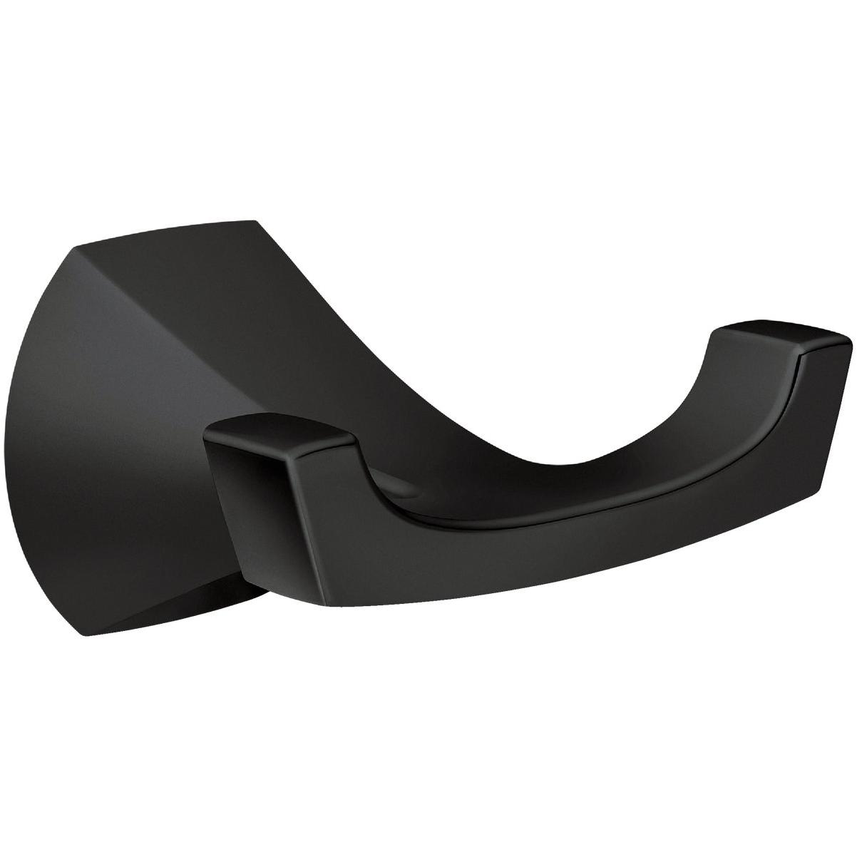Moen Lindor Double Robe Hook, Matte Black