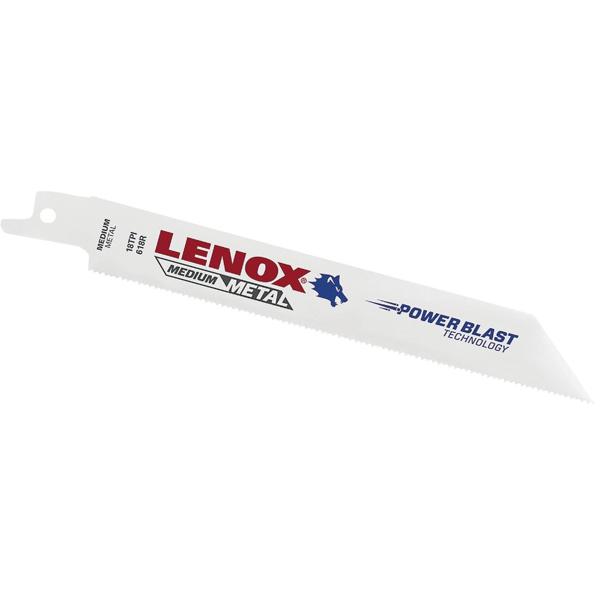 Lenox METALWOLF WAVE EDGE 6 In. 18 TPI Medium Metal Reciprocating Saw Blade