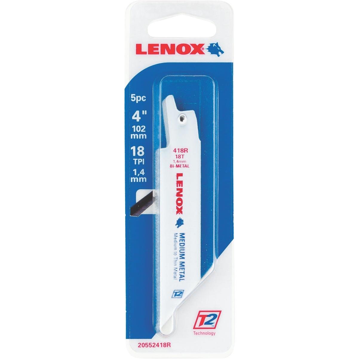 Lenox METALWOLF WAVE EDGE 4 In. 18 TPI Medium Metal Reciprocating Saw Blade
