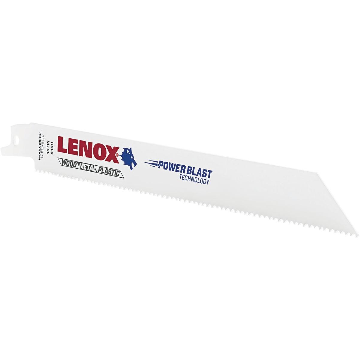 Lenox MULTIWOLF WAVE EDGE 8 In. 10 TPI Multi-Purpose Reciprocating Saw Blade (5-Pack)