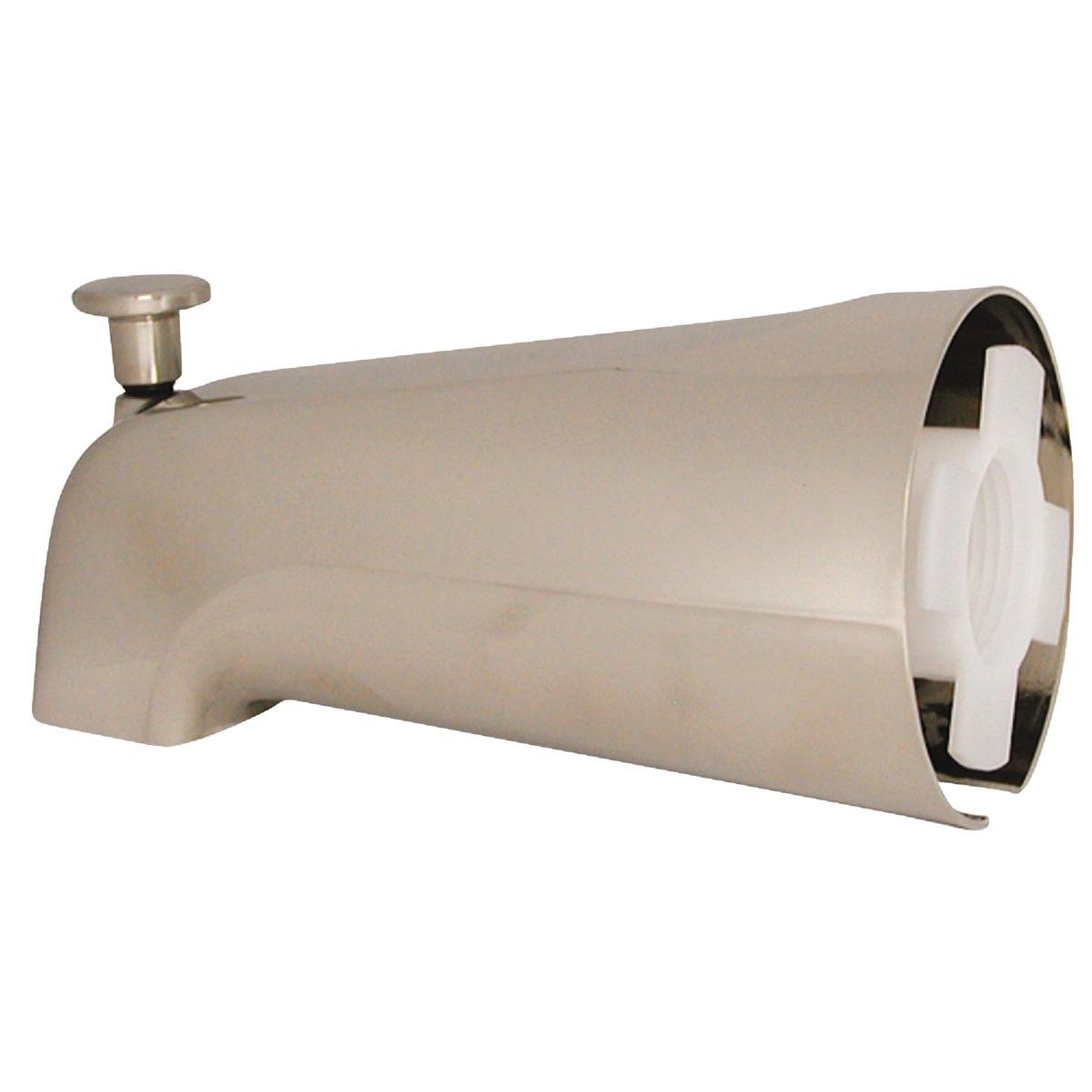 Danco 5 In. Brushed Nickel Bathtub Spout with Diverter